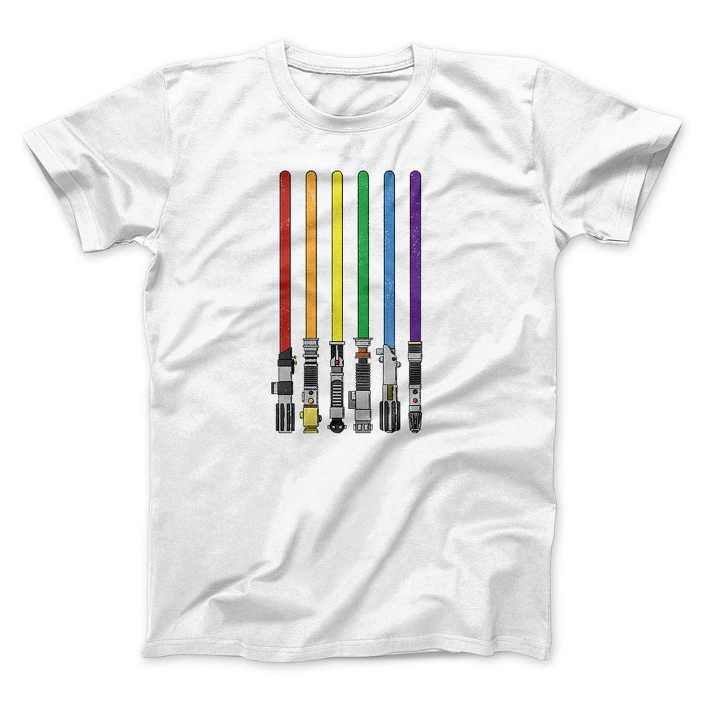 Lightsaber Color Rainbow Funny Movie Men/Unisex T-Shirt