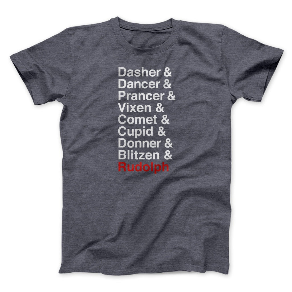 Reindeer Names Men/Unisex T-Shirt