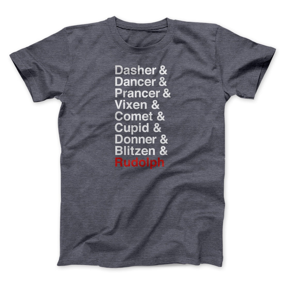 Reindeer Names Men/Unisex T-Shirt