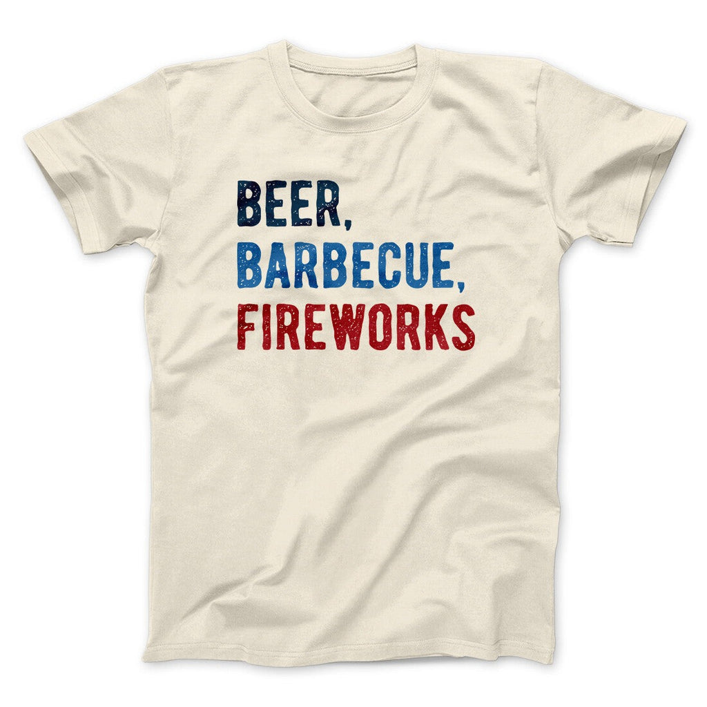 Beer, Barbecue, Fireworks Men/Unisex T-Shirt