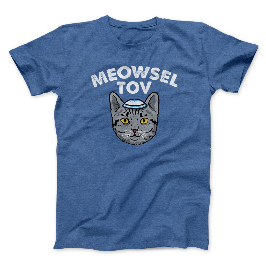 Meowsel Tov Funny Hanukkah Men/Unisex T-Shirt