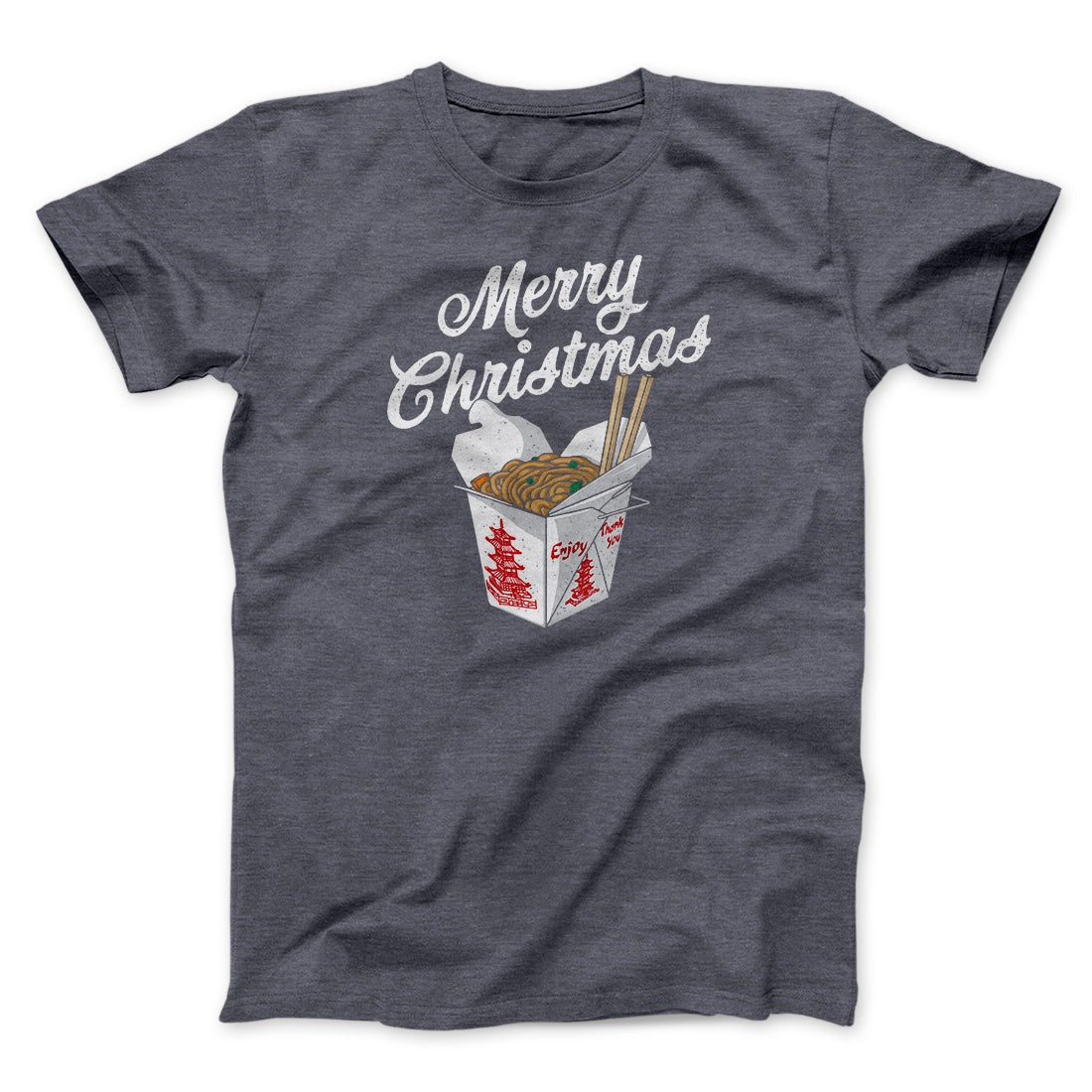 Merry Christmas Takeout Funny Hanukkah Men/Unisex T-Shirt