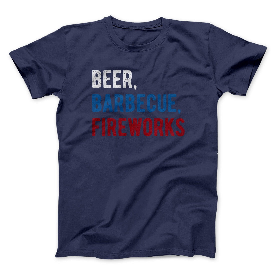 Beer, Barbecue, Fireworks Men/Unisex T-Shirt