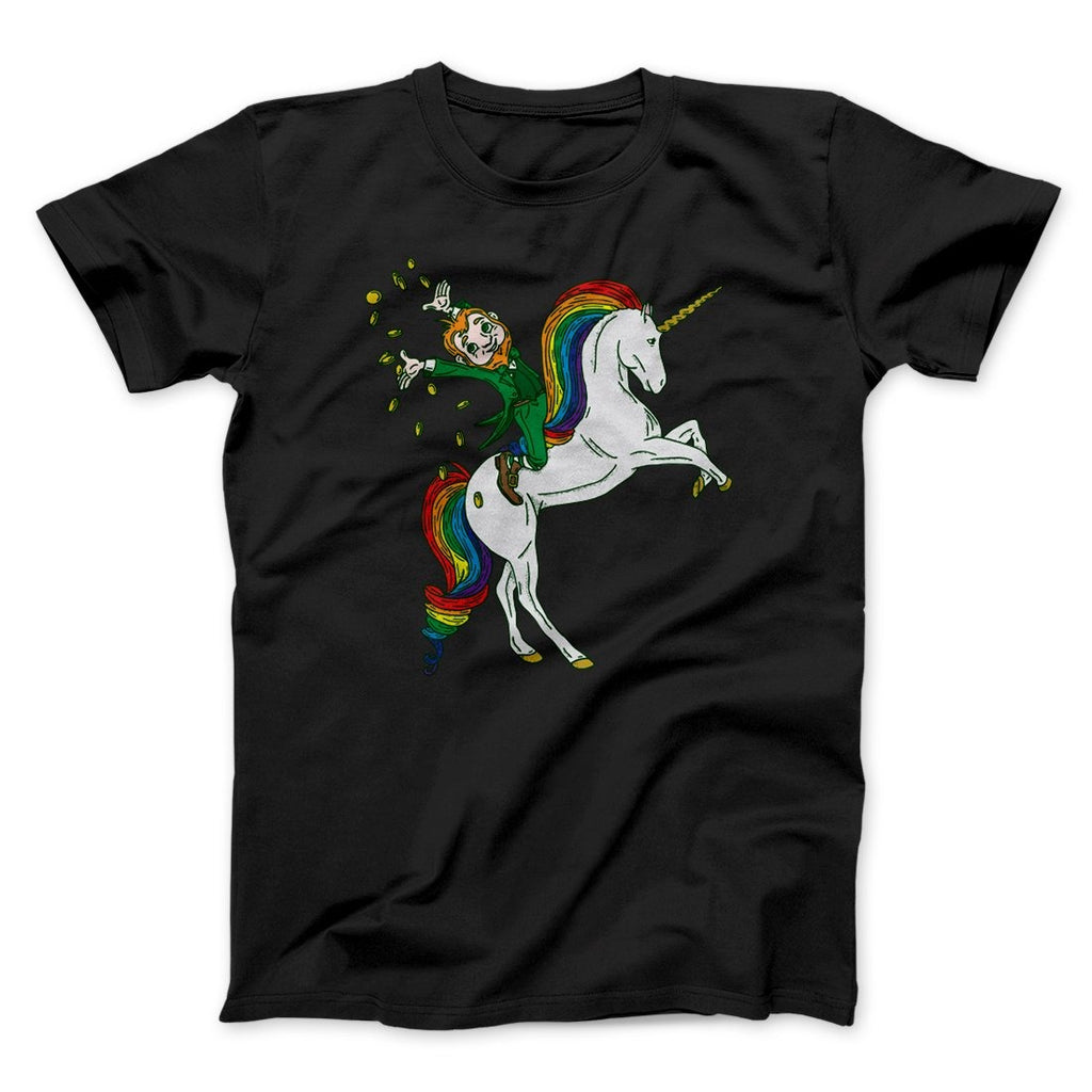 Leprechaun Unicorn Jockey Men/Unisex T-Shirt