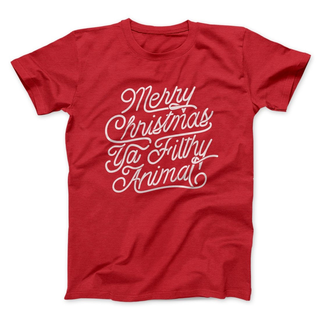 Merry Christmas Ya Filthy Animal Funny Movie Men/Unisex T-Shirt Style001