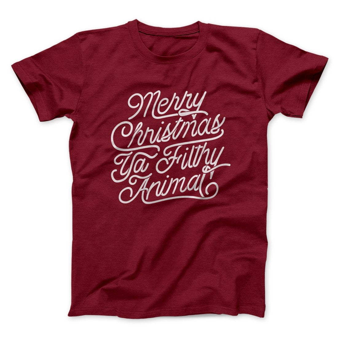 Merry Christmas Ya Filthy Animal Funny Movie Men/Unisex T-Shirt Style001