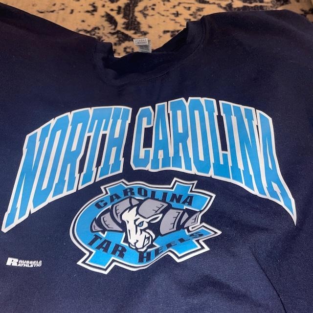 Unisex Vintage 90s North Carolina Tar Heels Crewneck Sweatshirt, Fan Tee Hoodie Cotton Fabric