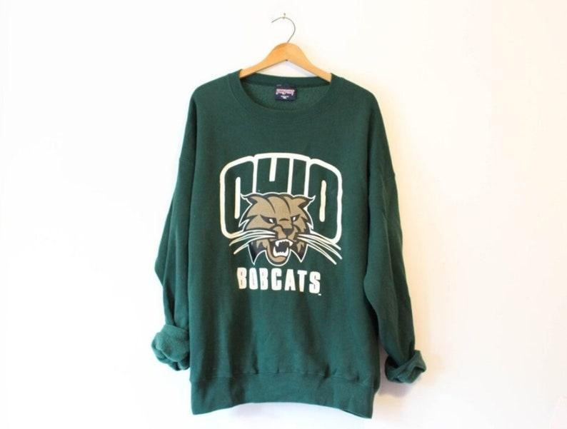 Unisex Vintage 90s Ohio University Bobcats t-shirt, sweatshirt, hoodie Cotton Menswear