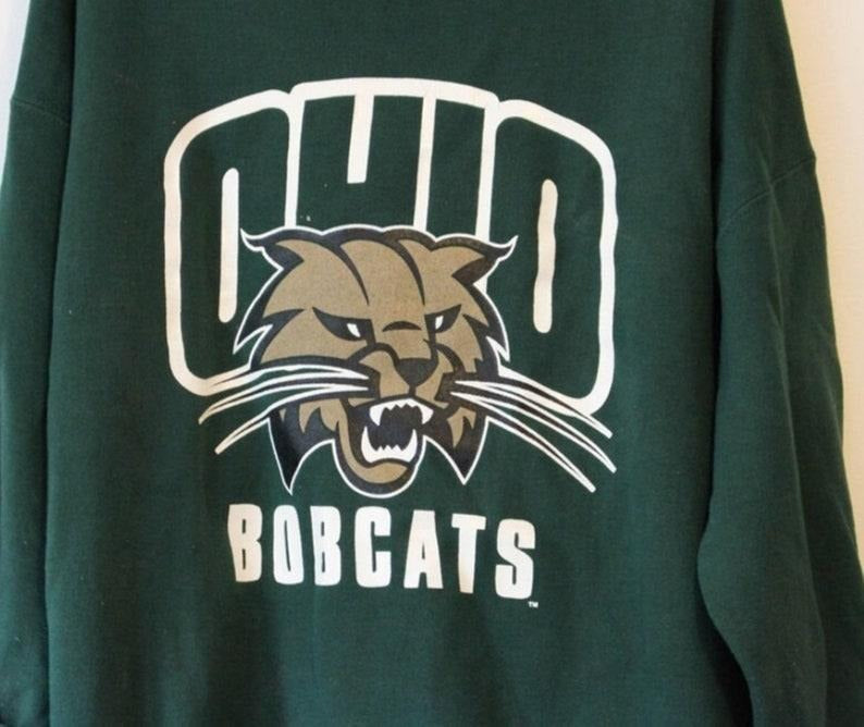 Unisex Vintage 90s Ohio University Bobcats t-shirt, sweatshirt, hoodie Cotton Menswear