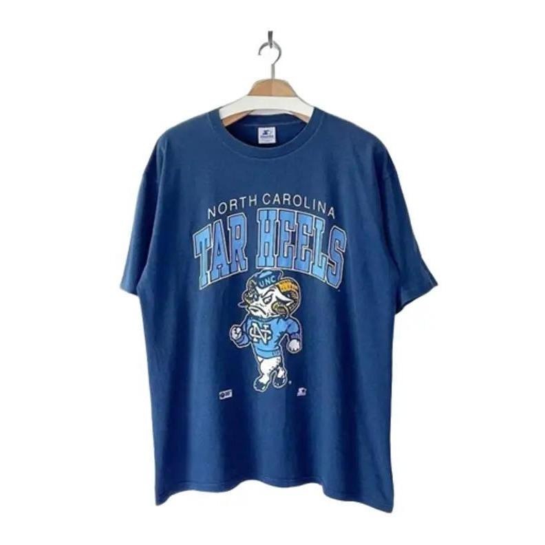Unisex Vintage 90s University of North Carolina Tar Heels T-Shirt, Sweater, Fan Tee Hoodie Cotton Fabric