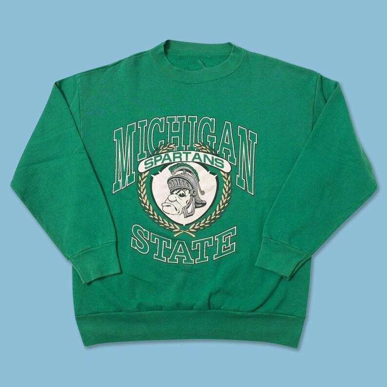 Unisex Vintage Michigan State Spartans Sweashirt University, MSU Spartan 2024, MSU Fans, NCAA  Unisex t-shirt, sweatshirt, hoodie