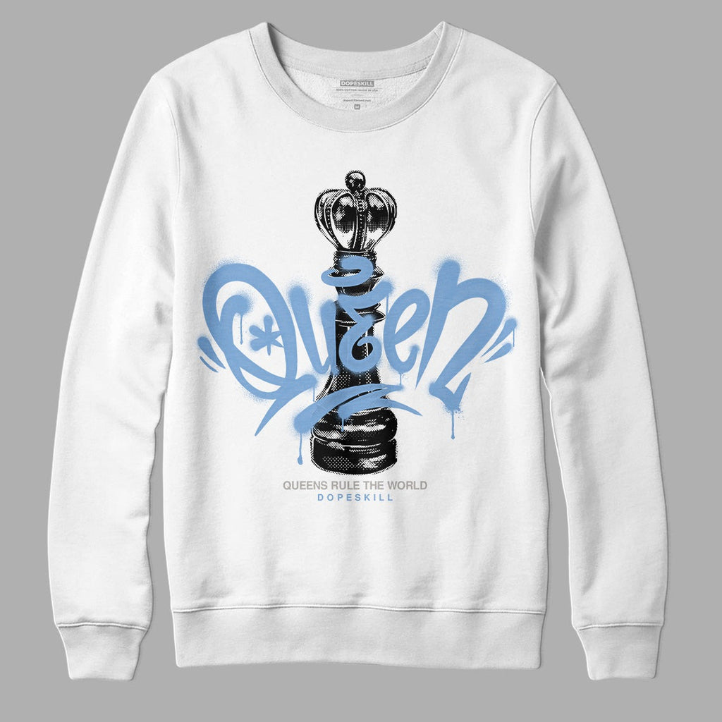 University Blue 5s DopeSkill Sweatshirt Queen Chess Graphic