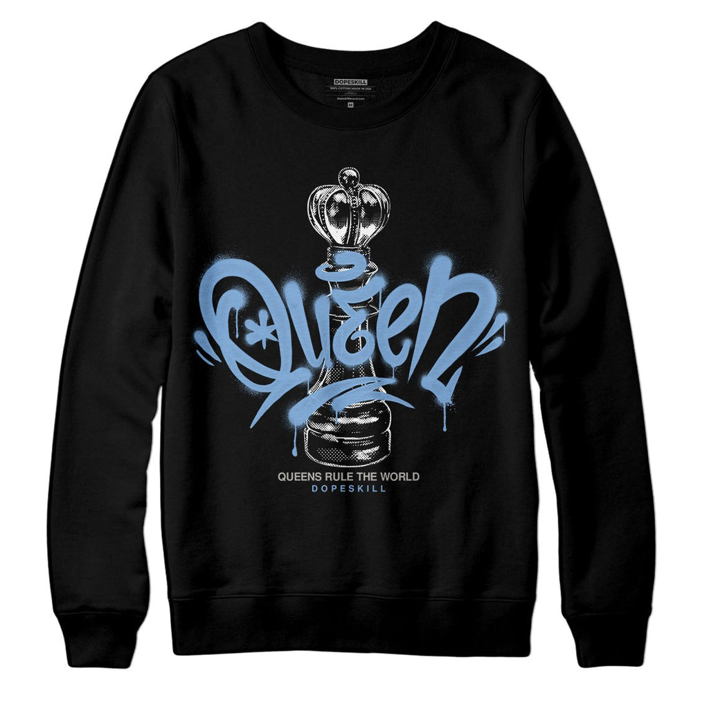 University Blue 5s DopeSkill Sweatshirt Queen Chess Graphic