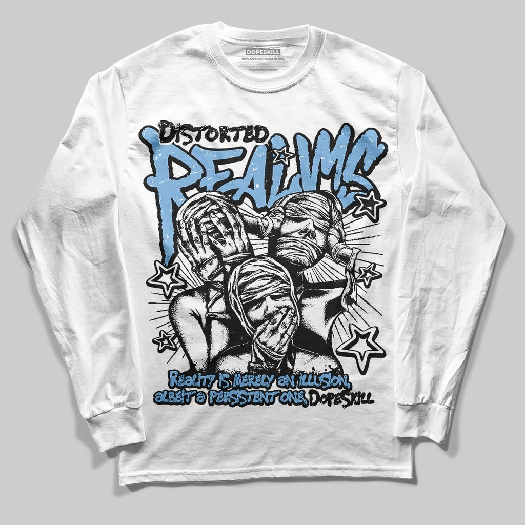 University Blue 6s DopeSkill Long Sleeve T-Shirt Distorted Realms Graphic