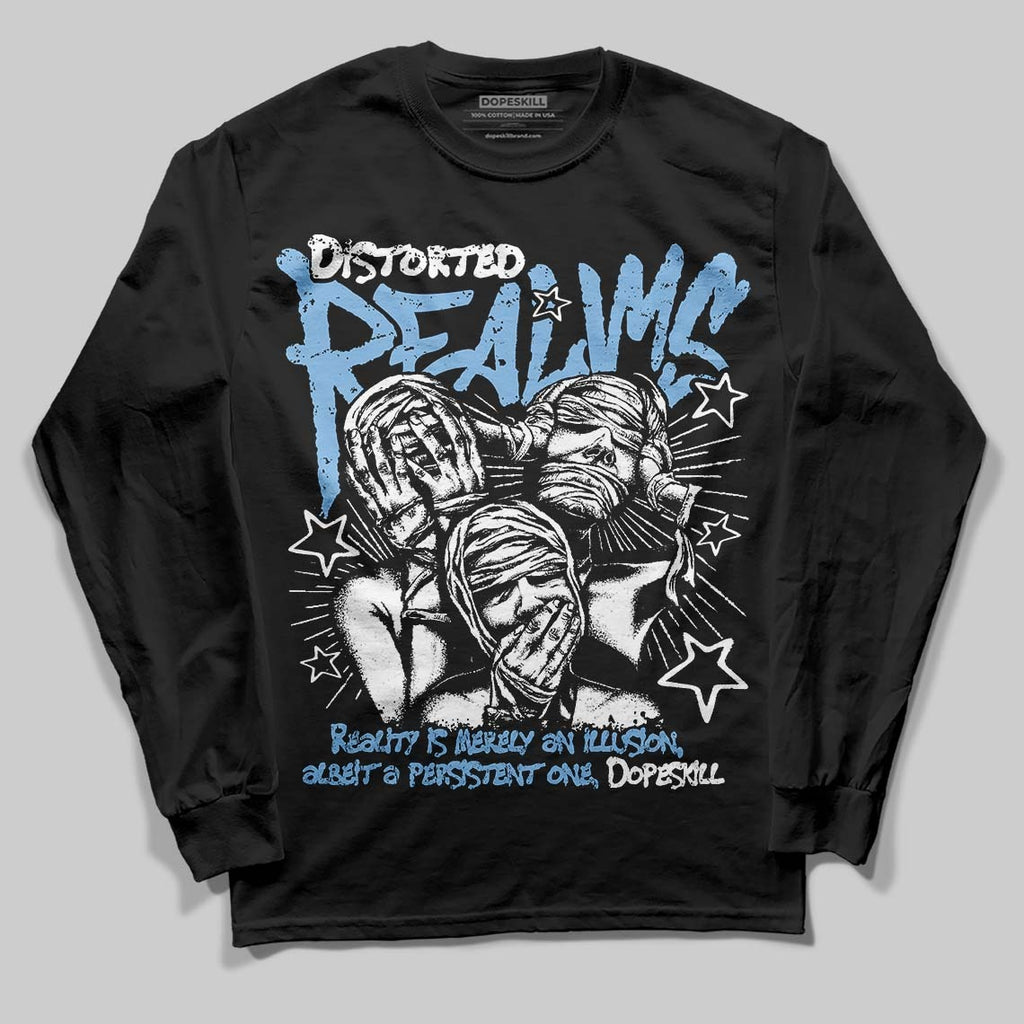 University Blue 6s DopeSkill Long Sleeve T-Shirt Distorted Realms Graphic
