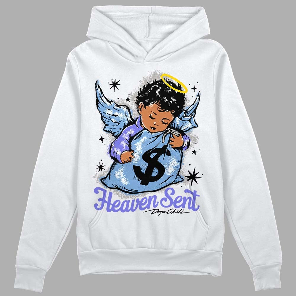 University Blue Collection DopeSkill Hoodie Sweatshirt Heaven Sent Graphic