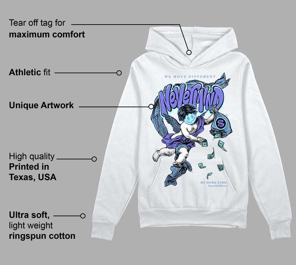 University Blue Collection DopeSkill Hoodie Sweatshirt Nevermind Graphic