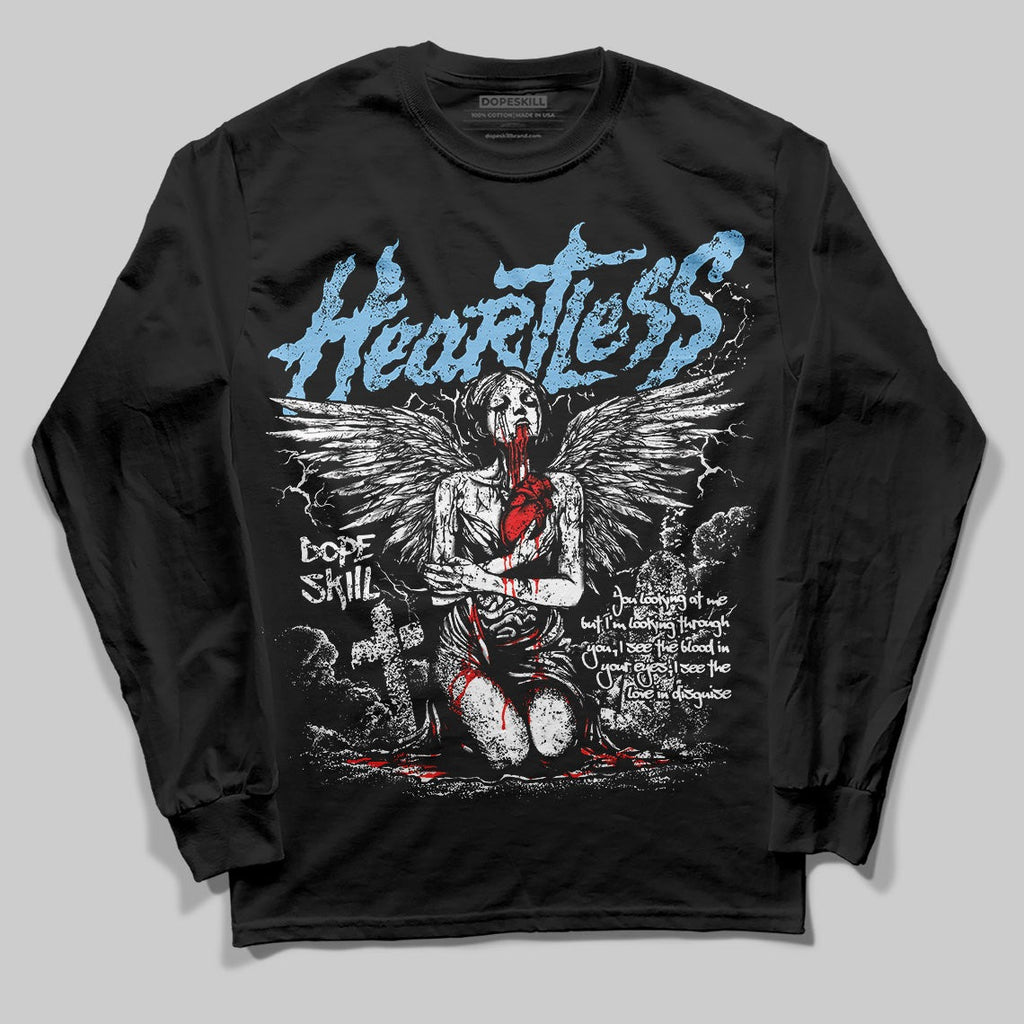 University Blue Collection DopeSkill Long Sleeve T-Shirt Heartless Graphic