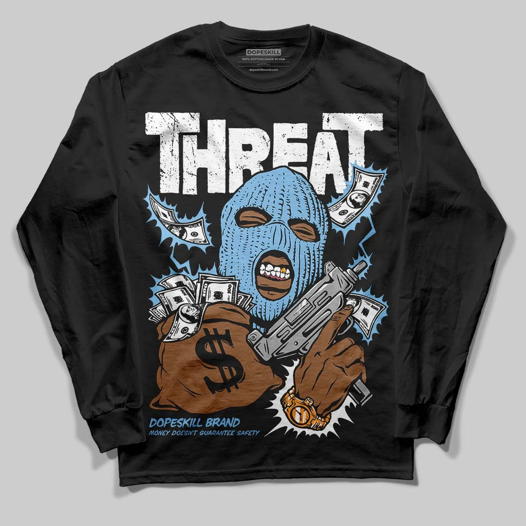 University Blue Collection DopeSkill Long Sleeve T-Shirt Under Threat Graphic