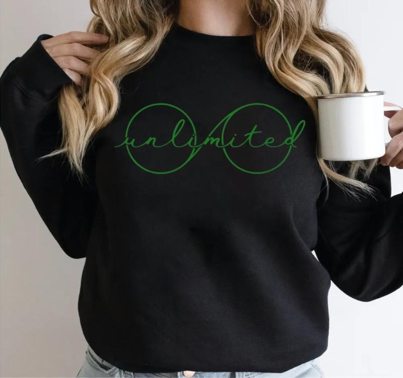 Unlimited Elphaba's Glasses Sweatshirt & Hoodie, Pink And Green Pullover, Theatre Musical Shirt, Wizard Of Oz Crewneck, Unisex Sweater Pullover Tee
