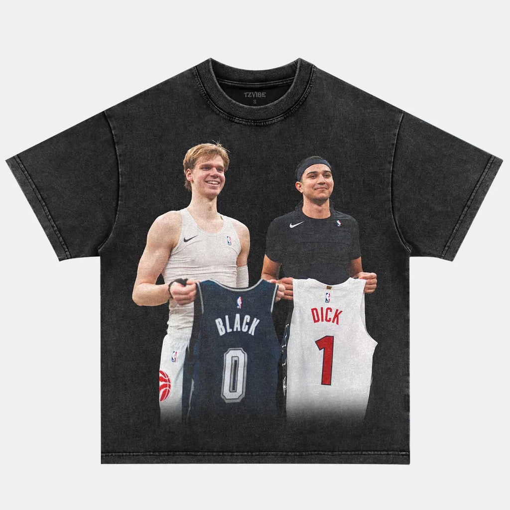 VINTAGE TEE  BLACK AND DICK