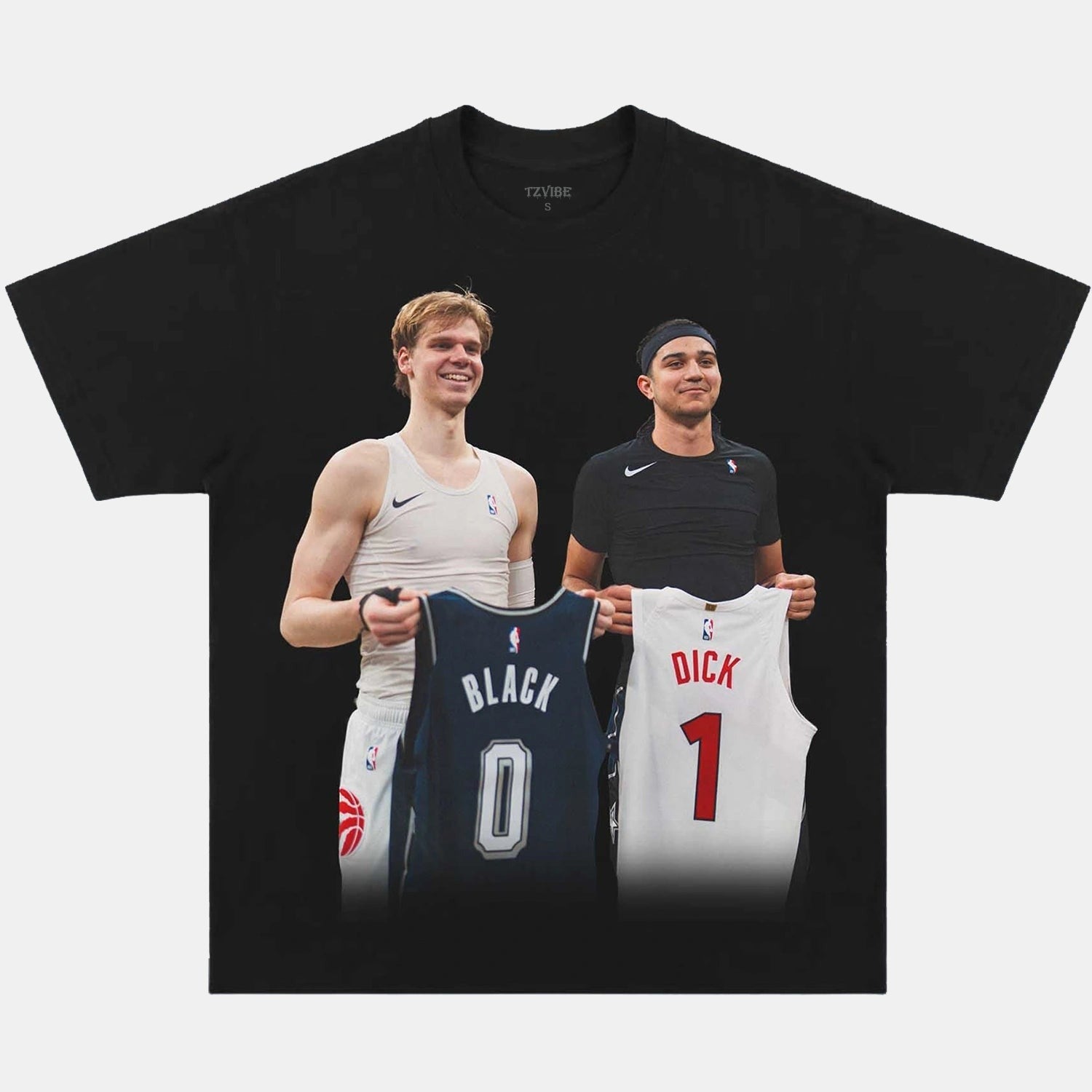 VINTAGE TEE  BLACK AND DICK