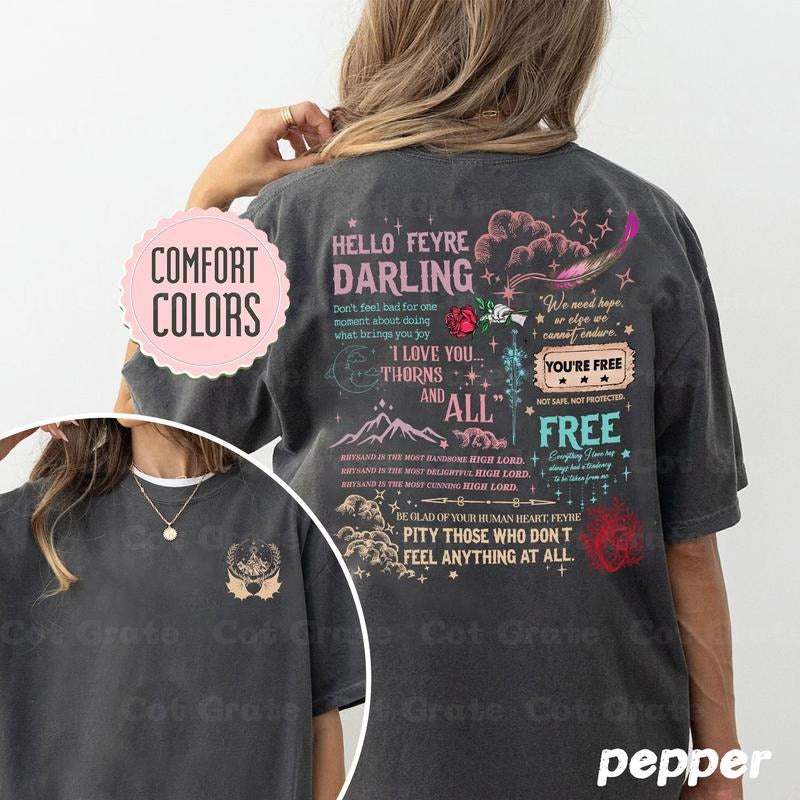 Velaris Sweatshirt - Night Court City of Starlight | ACOTAR Merch Inspired Cozy Sweater | Fantasy Book Lover Gift , Free Shipping,Unisex T-Shirt, Sweatshirt, Hoodie, Funny shirt, Retro Shirt, Vintage Shirt, Graphic tee