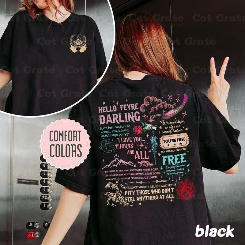 Velaris Sweatshirt - Night Court City of Starlight | ACOTAR Merch Inspired Cozy Sweater | Fantasy Book Lover Gift , Free Shipping,Unisex T-Shirt, Sweatshirt, Hoodie, Funny shirt, Retro Shirt, Vintage Shirt, Graphic tee