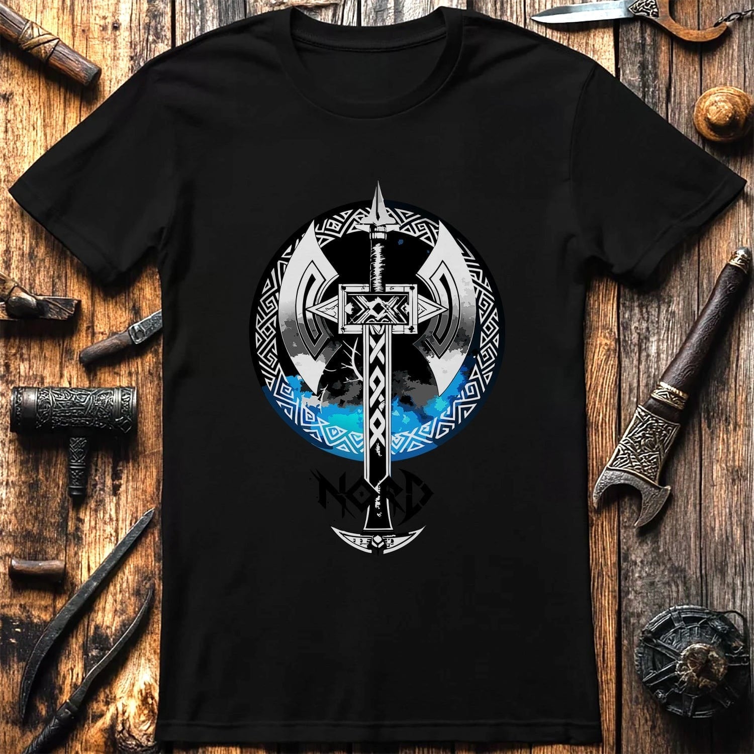Vikings Nordic35 t-shirt Graphic axe