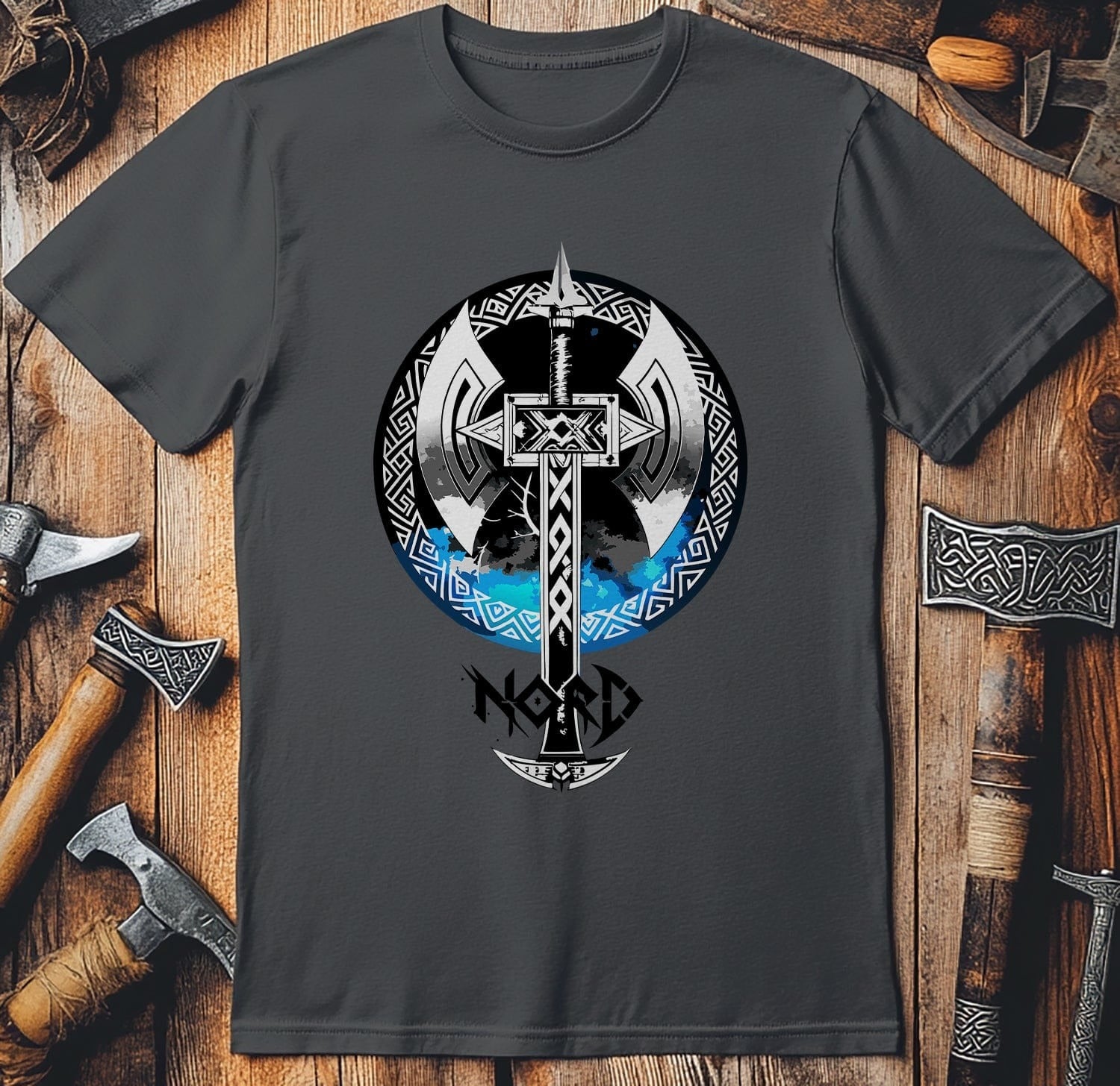 Vikings Nordic35 t-shirt Graphic axe