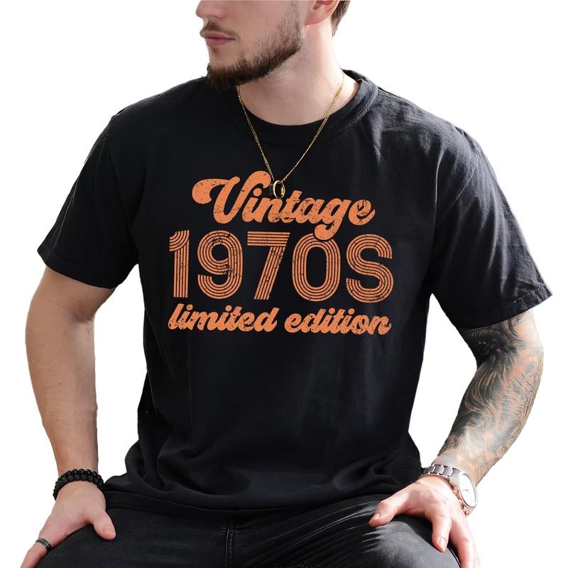 Vintage 1970s Limited Edition Graphic Tee, Retro In My Fifties Era Men T-shirt, Vintage Men Shirt, Birthday's Gifts, Gift For Him