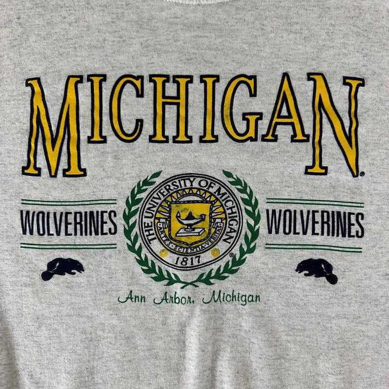 Vintage 1990s University of Michigan Unisex t-shirt, sweatshirt, hoodie Classic Cotton Fabric Menswear