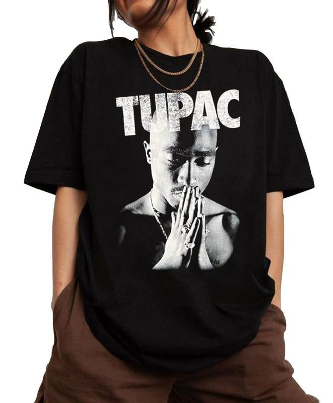 Vintage 2Pac Prayer Graphic Tee, Tupac Shakur Shirt, 2Pac Shakur Shirt, 90s Merch, Rapper Shirt, Hip Hop 90s Legends Shirt, Rapper Merch style 004