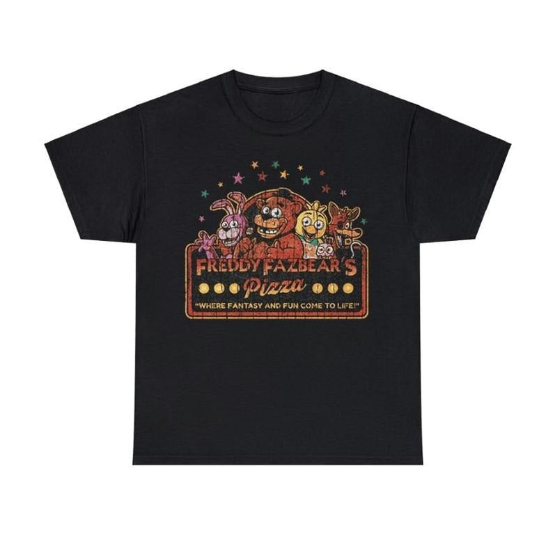 Vintage 90S Graphic Style Five Nights At Freddy T-Shirt, Five Nights At Freddy Vintage Shirt, Cotton Shirt Gift For Her, Unisex Cotton Tee For Men, Women
