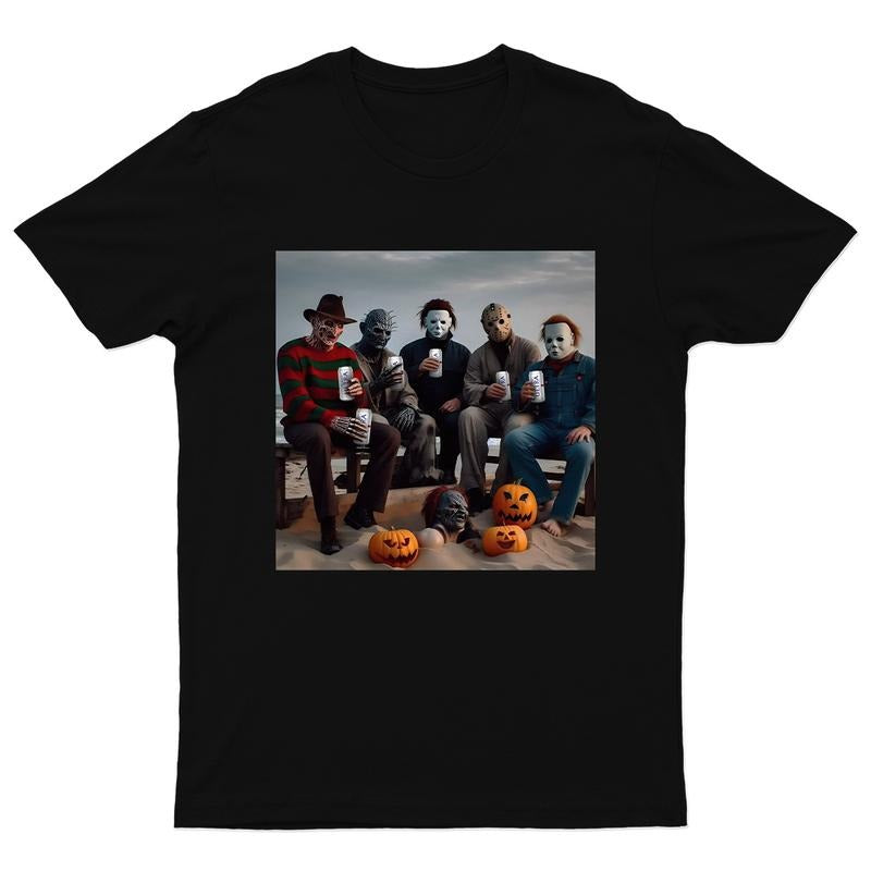 Vintage 90s Horror Characters Shirt, Vintage 90s Horror Movie Characters Fan Gifts - Cotton, Comfort, Sweatshirt, Hoodie