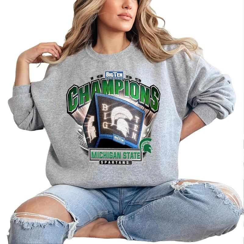 Vintage 90s Michigan Spartans State University Unisex t-shirt, sweatshirt, hoodie Cotton Pullover