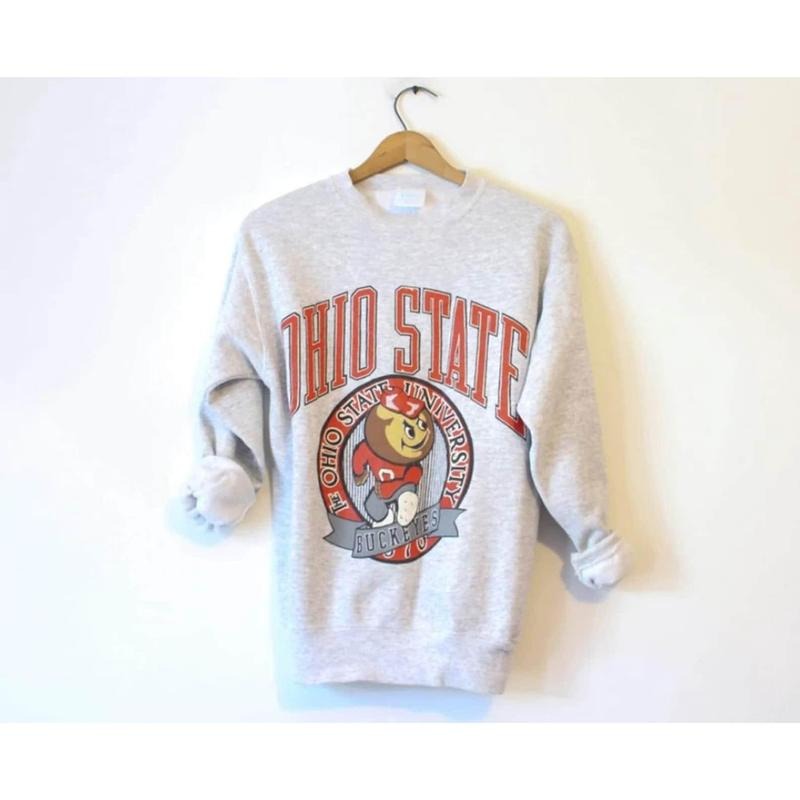 Vintage 90s Oh.o State Buckey Sweatshirt, Oh.o State Shirt, Oh.o State Buckey Shirt, Oh.o State Football Shirt, OSU CrewneckHoodie