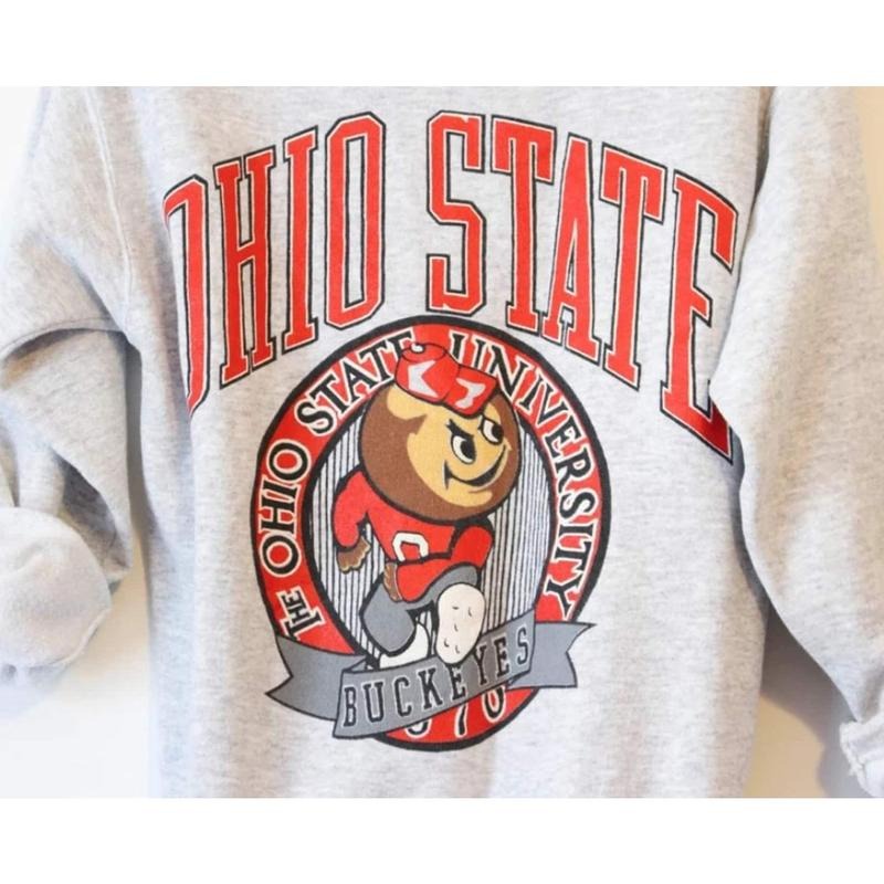 Vintage 90s Oh.o State Buckey Sweatshirt, Oh.o State Shirt, Oh.o State Buckey Shirt, Oh.o State Football Shirt, OSU CrewneckHoodie