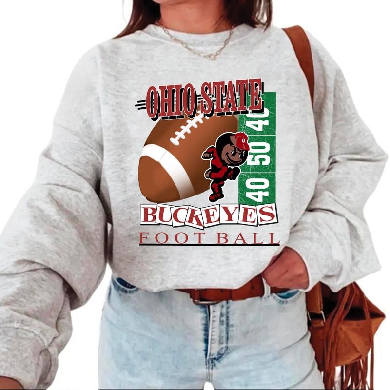 Vintage 90s Ohio State University Buckeyes NCAA Unisex t-shirt, sweatshirt, hoodie Cotton Menswear