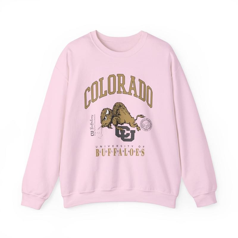 Vintage 90s University of Colorado Buffaloes Sweatshirt CU Buffaloes Crewneck Gift Fans