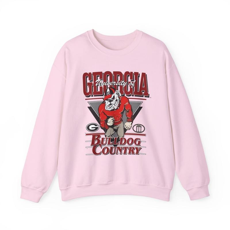Vintage 90s University of Georgia Bulldogs Football Sweatshirt NCAA Bulldogs Crewneck Gift Fans