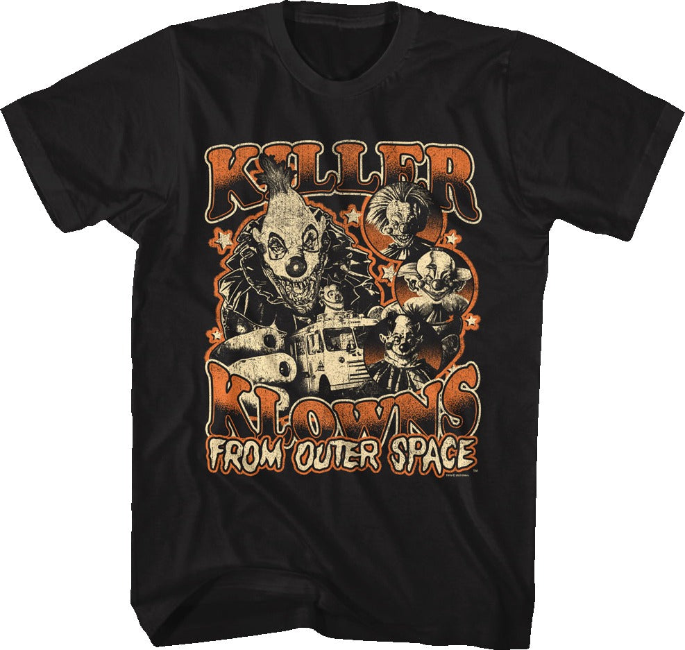 Vintage All-Star Collage Killer Klowns From Outer Space T-Shirt