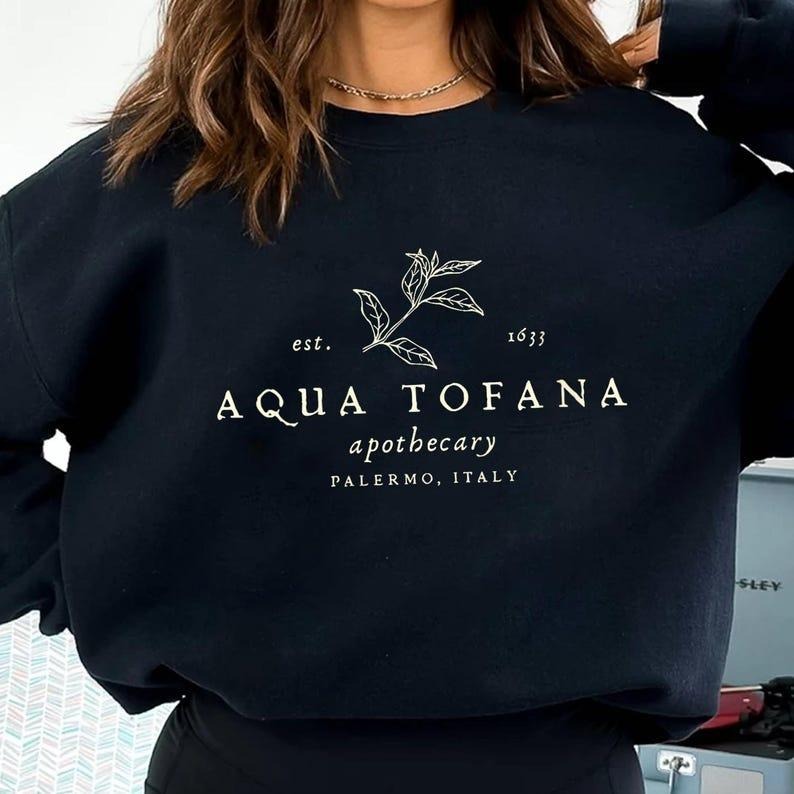 Vintage Aqua Tofana Apothecary Shirt, Poison The Patriarchy Shirt, Feminist Shirt, Women's Rights Shirt, Witchy Feminist Shirt