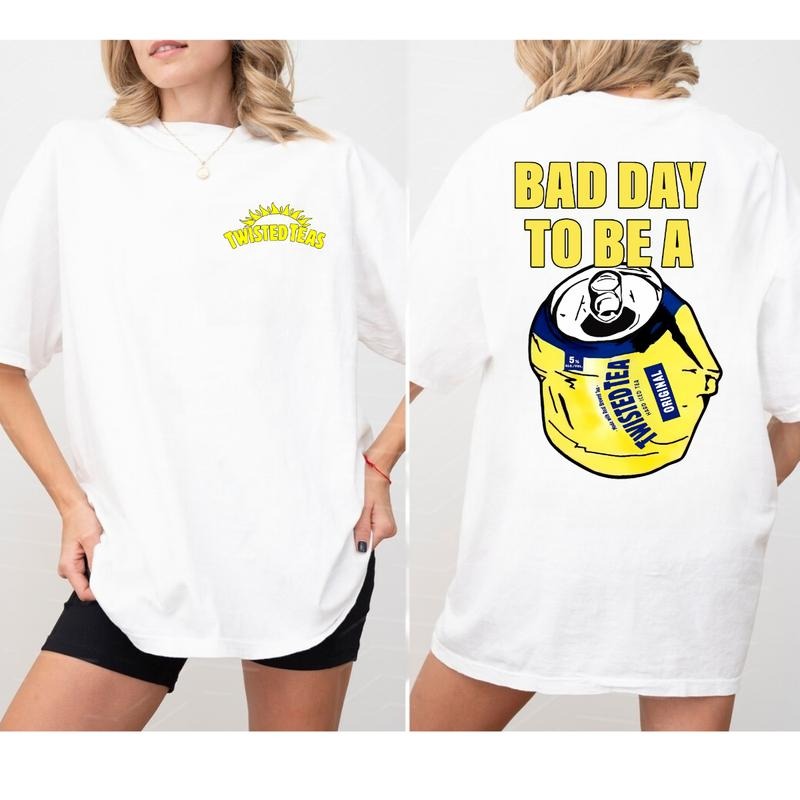 Vintage Bad Day To Be A Twisted Tea 2-Sided Shirt Sweatshirt Hoodie, Funny Drinking Hoodies, Twisted Tea Shirt For Fan, For Women And Men