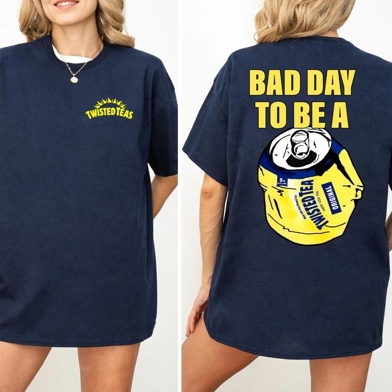 Vintage Bad Day To Be A Twisted Tea 2-Sided Shirt Sweatshirt Hoodie, Funny Drinking Hoodies, Twisted Tea Shirt For Fan, For Women And Men