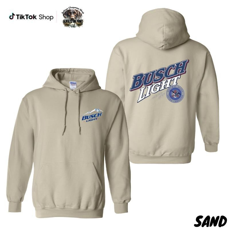 Vintage Busch Light Hoodie - 2 Sided Hoodie, Vintage Busch Light Hoodie For Men And Women, Vintage Busch Light Hoodie Trendy Hoodie, Team BDK Hoodie