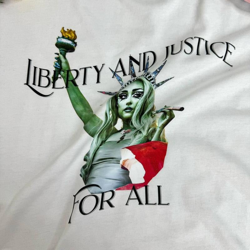 Vintage Chape11 R0an Liberty And Justice Shirt , Music Tour T Shirt