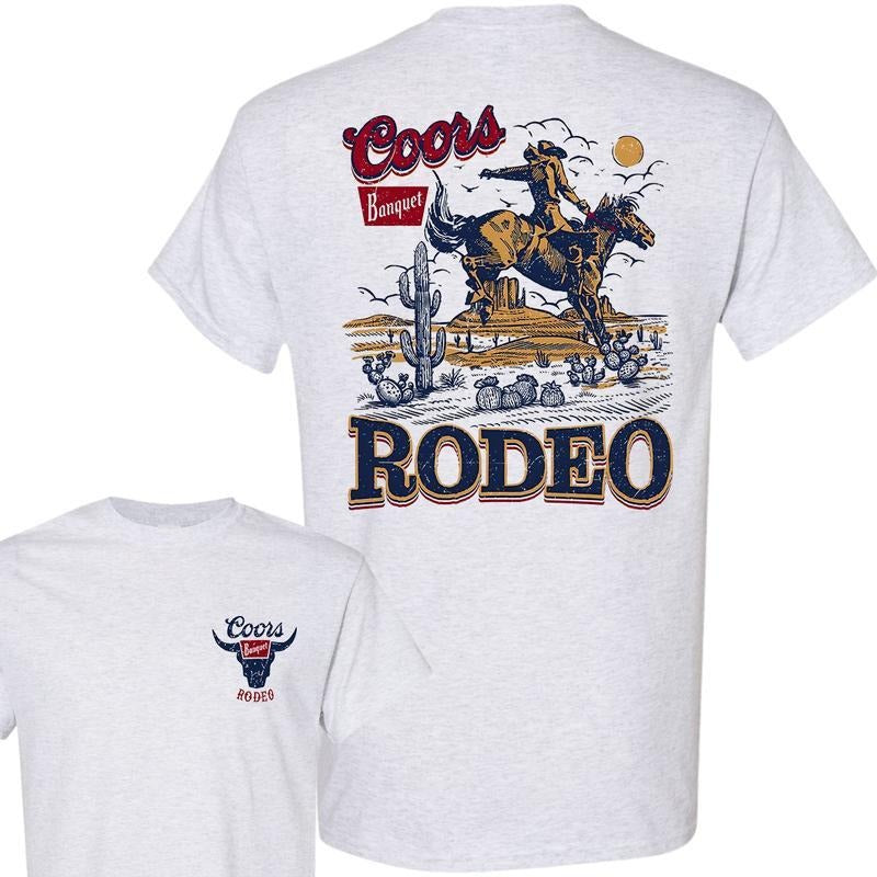 Vintage Coors Rodeo Graphic T-Shirt, Retro Cowboy Shirt, For Men, For Women
