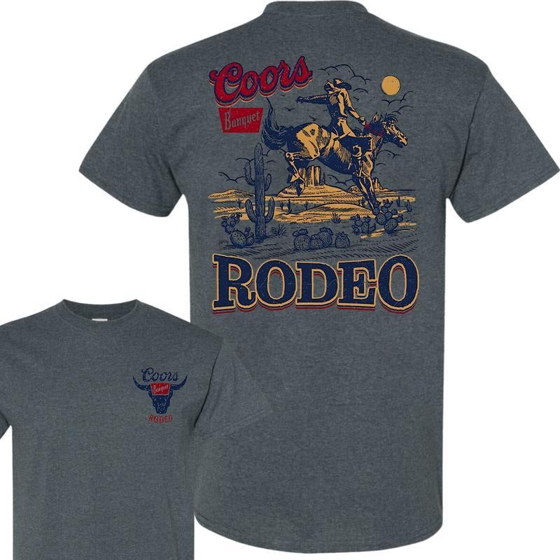 Vintage Coors Rodeo Graphic T-Shirt, Retro Cowboy Shirt, For Men, For Women