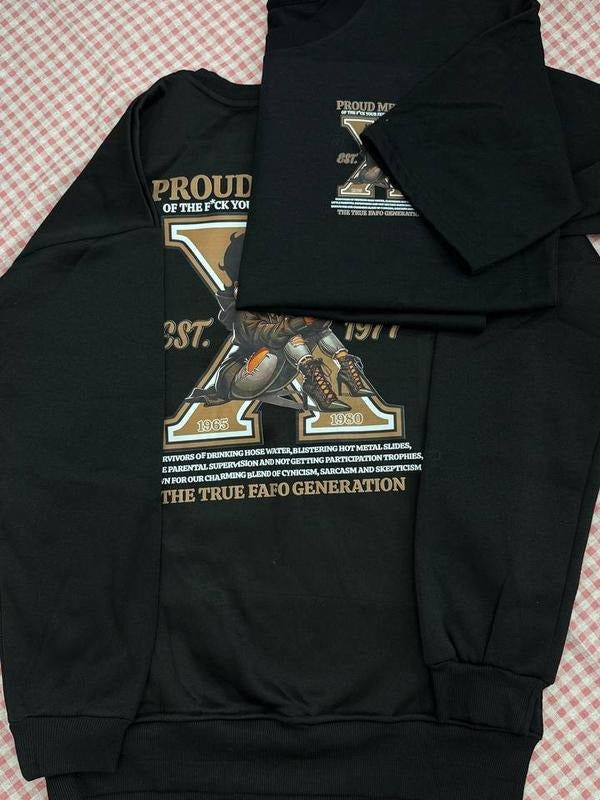 Vintage Custom Year Est.1973 GenX T-shirt, Girls FAFO GenX 2 Side Shirt, GenX 1965-1980 Shirt